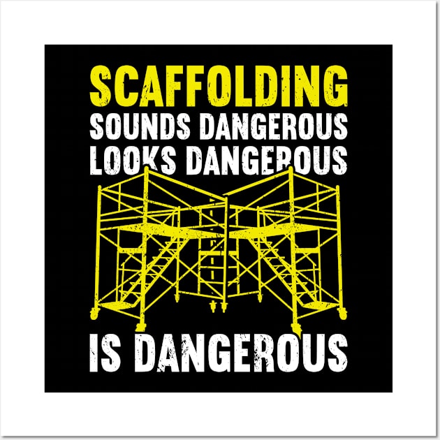 Scaffolder Scaffolding Wall Art by medd.art